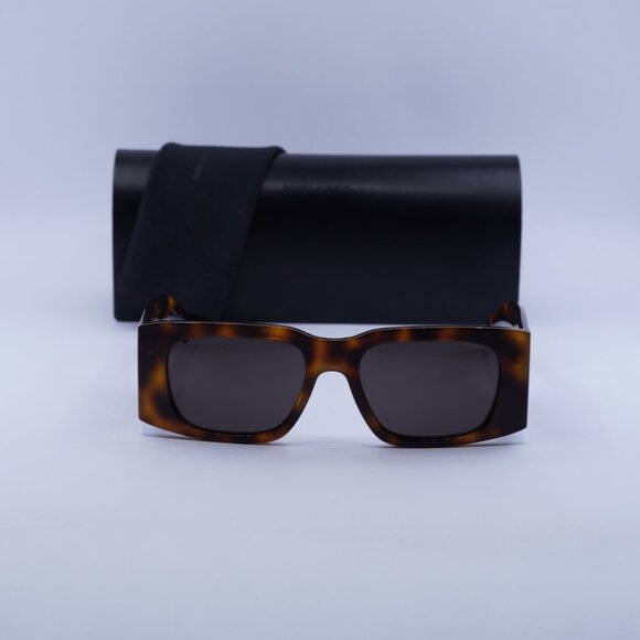 Saint Laurent SL654 003 Square Sunglasses - Havana\Black - Picture 3 of 11